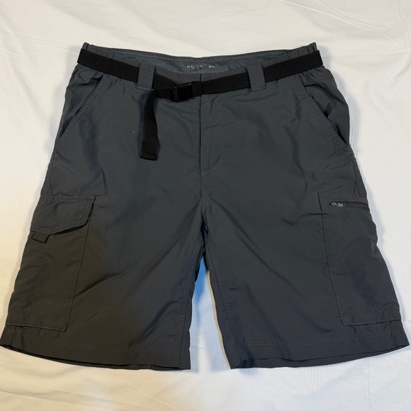 Columbia Other - Columbia Men's 32w 10l Silver Ridge Cargo Shorts Grey Nylon AM4084 Boating Hike